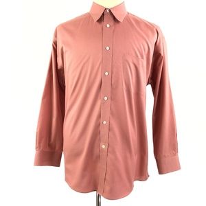 Joseph & Feiss Non Iron Salmon Button Front Shirt